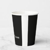 Gobelets En Papier Classique Créatif Branché Noir & Blanc (Gauche)