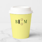 Gobelets En Papier Classique de la fleur (Recto)