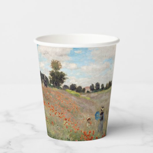 Gobelets En Papier Claude Monet - Champ de pavot (Verso)