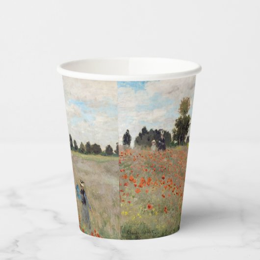 Gobelets En Papier Claude Monet - Champ de pavot (Gauche)