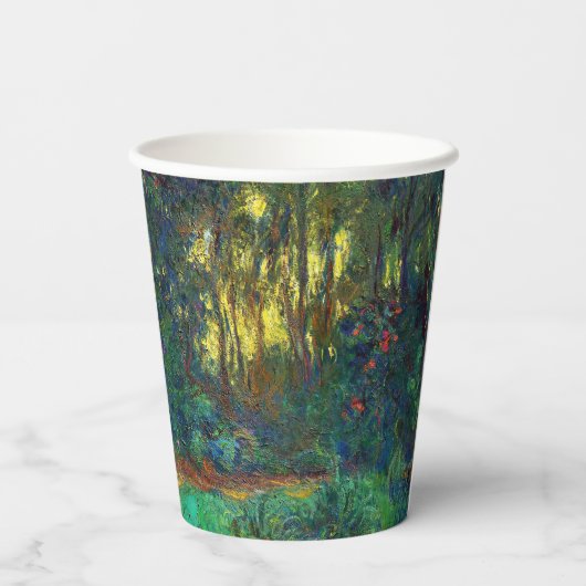 Gobelets En Papier Claude Monet - Coin d'un étang avec des Nénuphars (Verso)