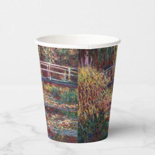 Gobelets En Papier Claude Monet - Eau Lily étang, Harmonie rose (Droite)