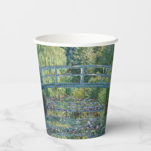 Gobelets En Papier Claude Monet - Eau Lily étang, Harmonie verte (Verso)