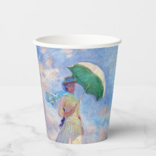 Gobelets En Papier Claude Monet - Femme à l'ombrelle tournée vers la
