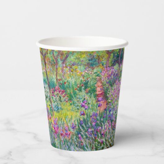 Gobelets En Papier Claude Monet - Le jardin d'Iris à Giverny (Verso)