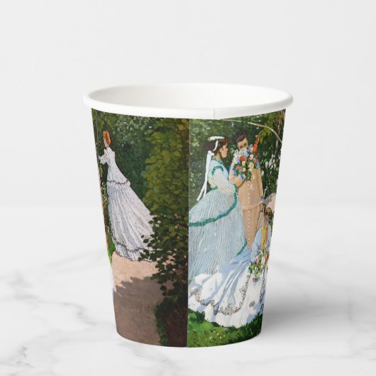 Gobelets En Papier Claude Monet - Les femmes dans le jardin (Droite)