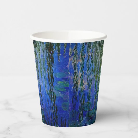 Gobelets En Papier Claude Monet - Lys d'eau avec saule plumant (Gauche)