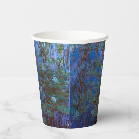Gobelets En Papier Claude Monet - Lys d'Eau Bleue (Droite)