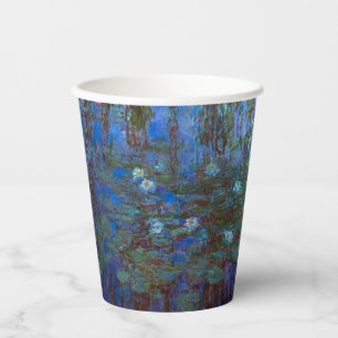 Gobelets En Papier Claude Monet - Nymphéas bleus