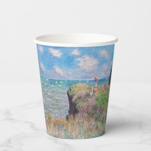 Gobelets En Papier Claude Monet - Promenade Cliff à Pourville (Verso)