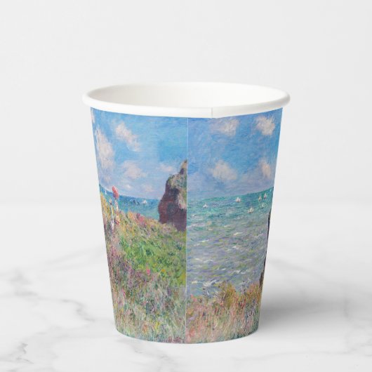 Gobelets En Papier Claude Monet - Promenade Cliff à Pourville (Droite)