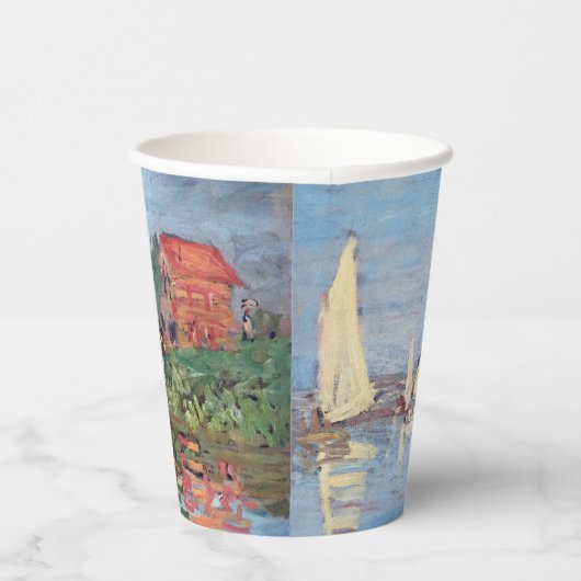 Gobelets En Papier Claude Monet - Regattas à Argenteuil (Droite)