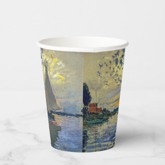 Gobelets En Papier Claude Monet - Voilier au Petit-Gennevilliers (Droite)