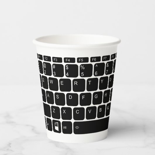 Gobelets En Papier Clavier (Recto)