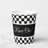 Gobelets En Papier Clé Noir Et Blanc (Verso)