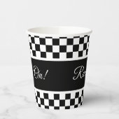 Gobelets En Papier Clé Noir Et Blanc (Gauche)