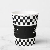 Gobelets En Papier Clé Noir Et Blanc (Droite)