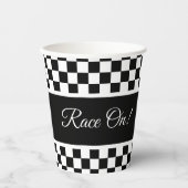 Gobelets En Papier Clé Noir Et Blanc (Recto)