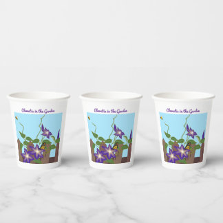 Gobelets En Papier Clematis in the Garden Paper cup