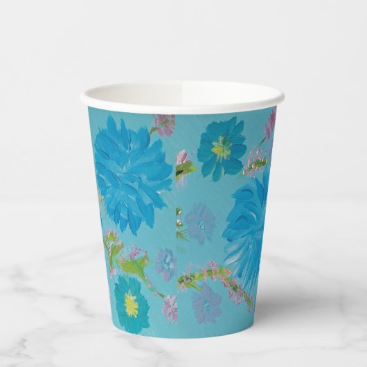 Gobelets En Papier Cloches à bleuets fleuries (Gauche)