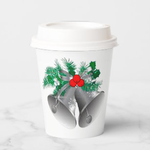 Gobelets En Papier Cloches en argent et tasses en papier creux