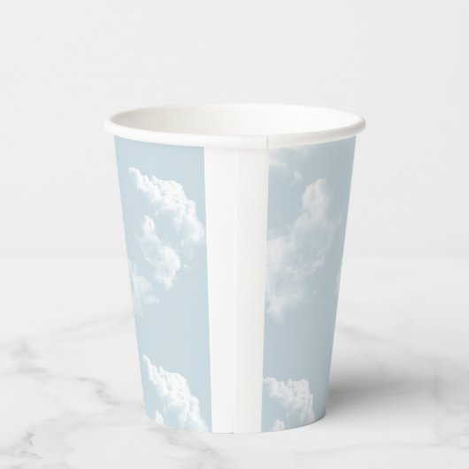Gobelets En Papier Cloud Neuf Ciel - Baby shower personnalisé jetable (Droite)