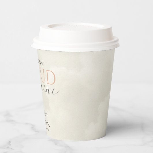 Gobelets En Papier Cloud Neuf nuages blancs Baby shower (Gauche)