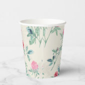 Gobelets En Papier Clover, shamrock sur beige. (Droite)