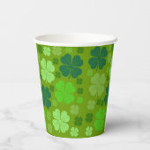 Gobelets En Papier Clovers verts, Lucky Clovers, Saint Patrick's Day (Verso)
