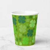 Gobelets En Papier Clovers verts, Lucky Clovers, Saint Patrick's Day (Gauche)