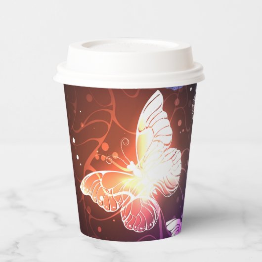 Gobelets En Papier Clowing Night Butterflies (Gauche)