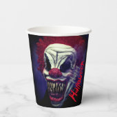Gobelets En Papier Clown monstre d'horreur d'Halloween (Verso)