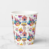 Gobelets En Papier Clowns de Cirque (Recto)