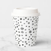 Gobelets En Papier Coal Confetti Aquarelle points Coupe de papier (Verso)