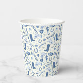 Gobelets En Papier Coastal Cowgirl Bach Club Motif amusant (Verso)