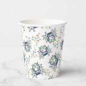 Gobelets En Papier Coastal Crab Christmas Lights (Recto)