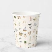 Gobelets En Papier Coastal Summer Getaway (Verso)