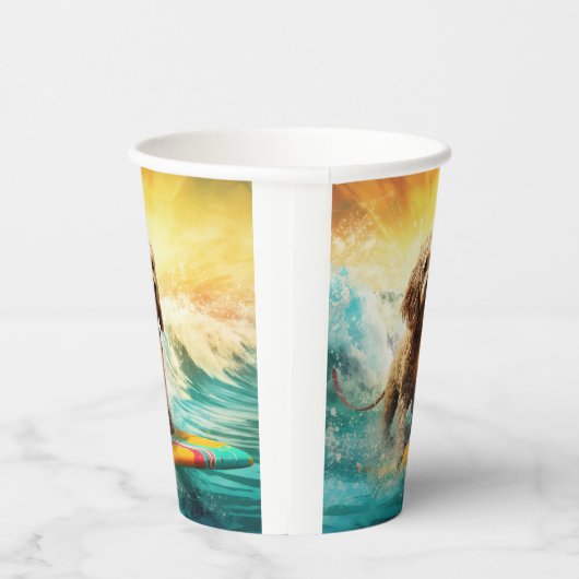 Gobelets En Papier Cockapoo Beach Surf Paining (Droite)