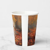 Gobelets En Papier Cockapou dans les feuilles d'automne automne autom (Gauche)