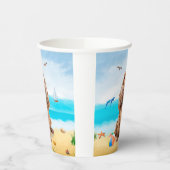 Gobelets En Papier Cocker Spaniel Chien sur la plage (Gauche)