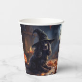 Gobelets En Papier Cocker Spaniel Citrouilles Halloween effrayant (Verso)