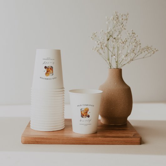 Gobelets En Papier Cocktail "à l'ancienne" Anniversaire