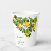 Gobelets En Papier Cocktail Citron Citrus Fruit Party (Verso)