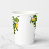 Gobelets En Papier Cocktail Citron Citrus Fruit Party (Droite)