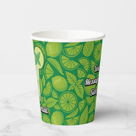 Gobelets En Papier Cocktail Mojito (Gauche)