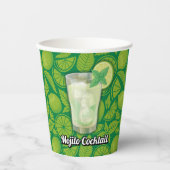Gobelets En Papier Cocktail Mojito (Recto)