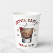 Gobelets En Papier Cocktail Monte Carlo Recette Art (Verso)