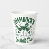 Gobelets En Papier Cocktail shamrock (Recto)