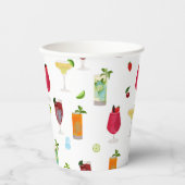 Gobelets En Papier Cocktails et boissons de fête (Recto)
