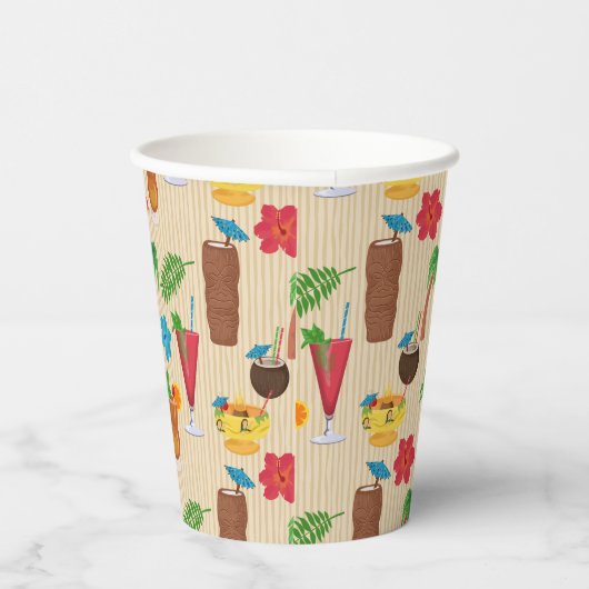 Gobelets En Papier Cocktails Tiki Tropical (Droite)